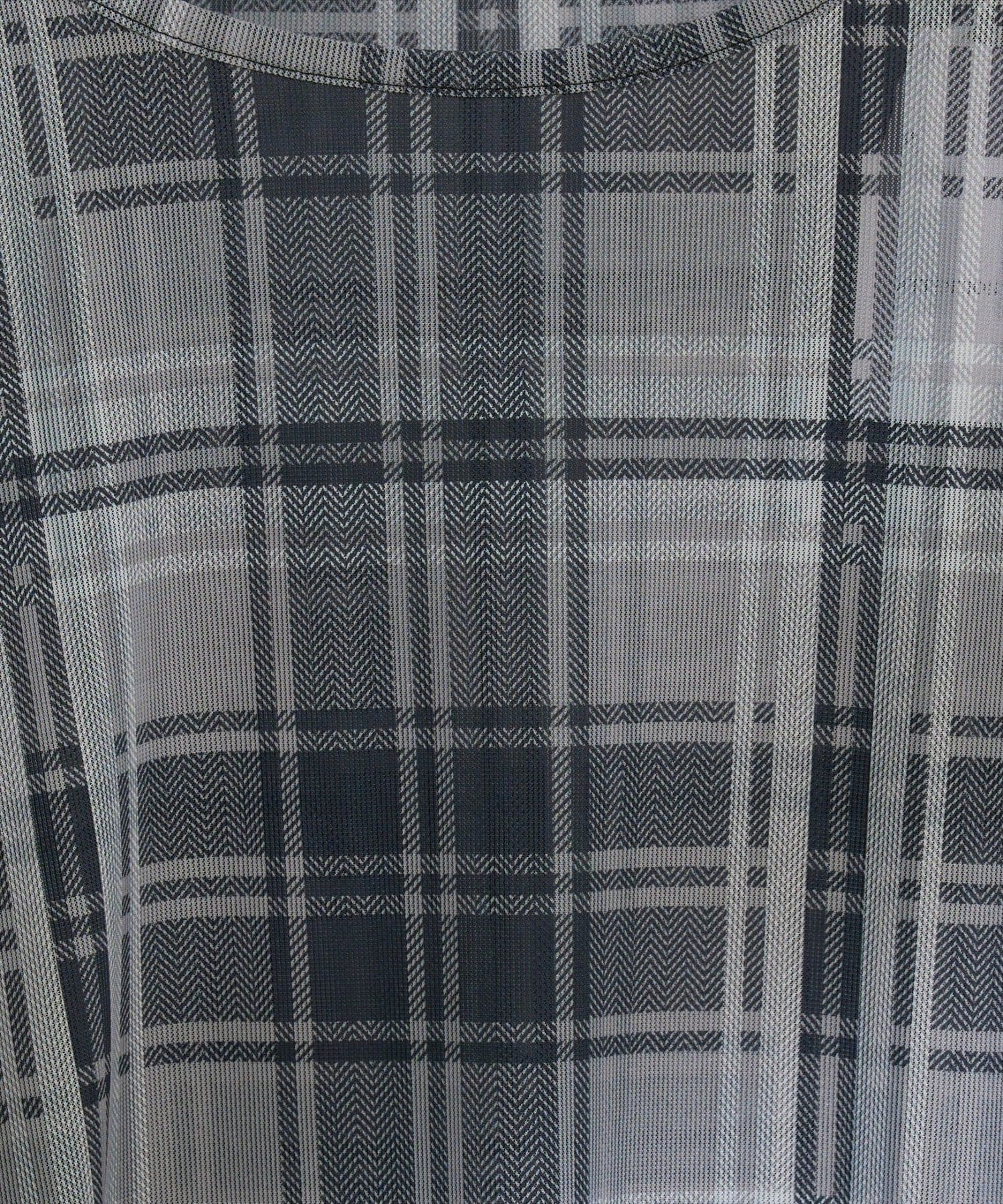 natural couture(ナチュラルクチュール) チュールチェックトップス