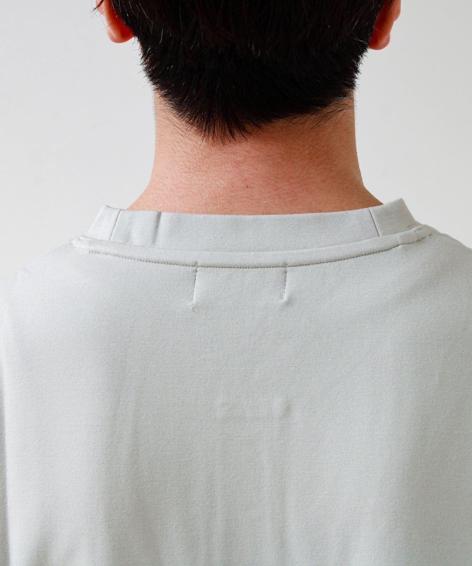 FREDY & GLOSTER(フレディ アンド グロスター) 【抗菌防臭】ポンチ素材 ヘンリーネックTシャツ