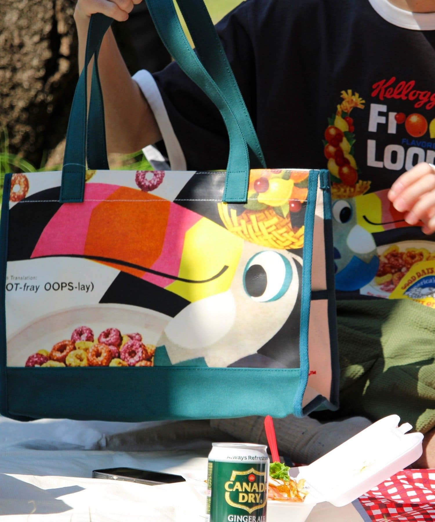 FREDY & GLOSTER(フレディ アンド グロスター) FTL VINTAGE Kelloggs パッケージ プリント キャンバスバッグ