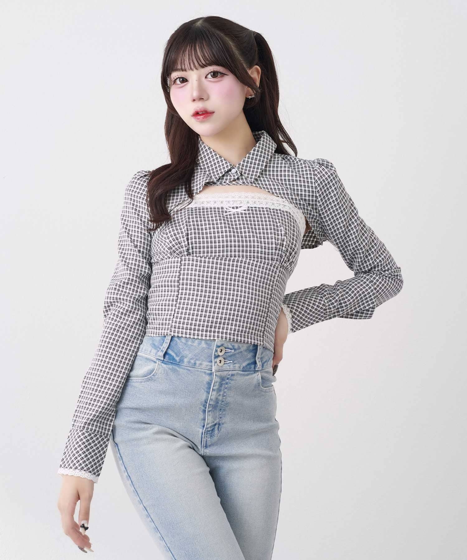 Belle Charme(ベルシャルム) Shirt Bustier Set