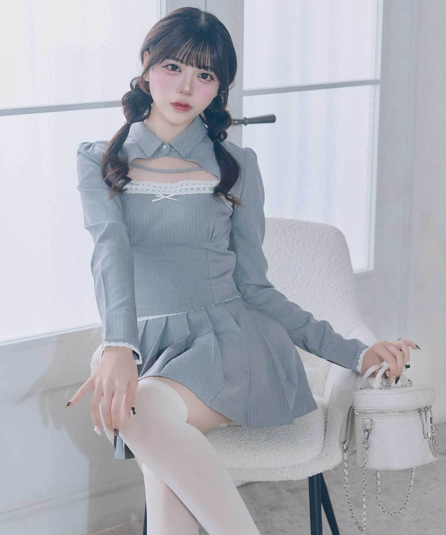 Belle Charme(ベルシャルム) Shirt Bustier Set