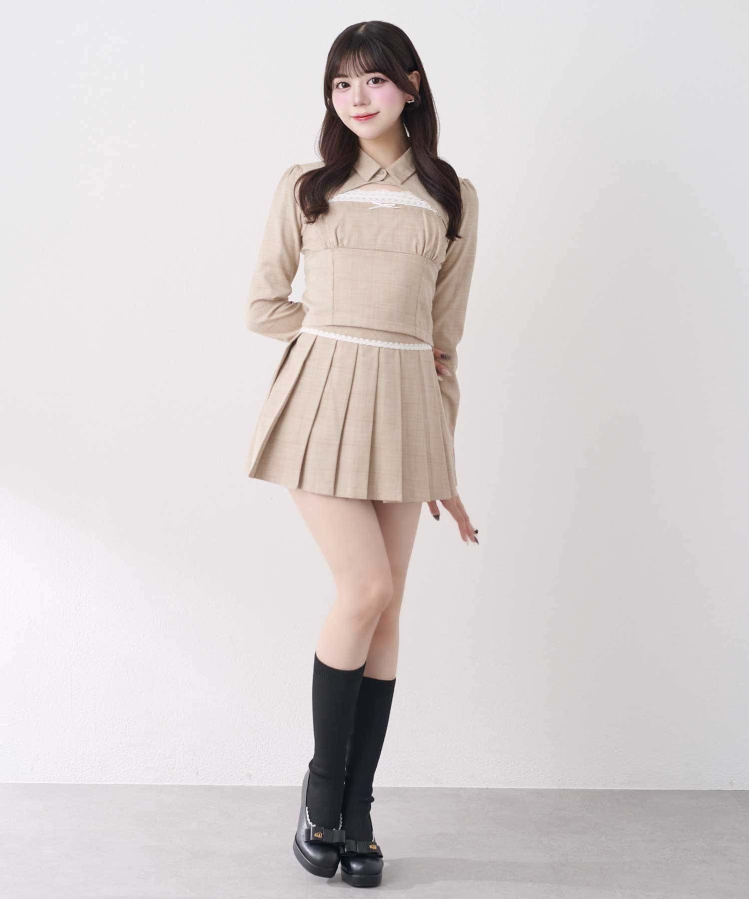 Belle Charme(ベルシャルム) Shirt Bustier Set