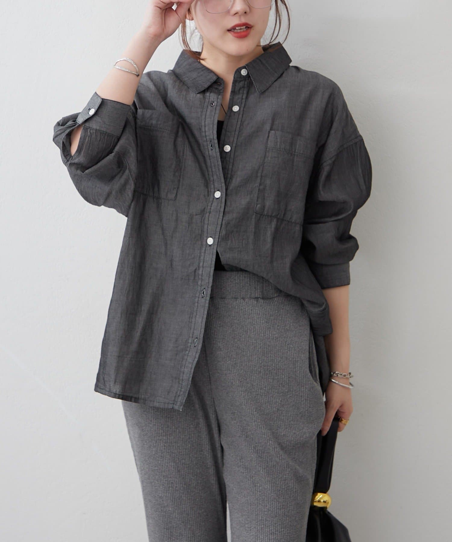 Remind me and forever(リマインドミーアンドフォーエバー) 【WEB限定】シアーデニムシャツ