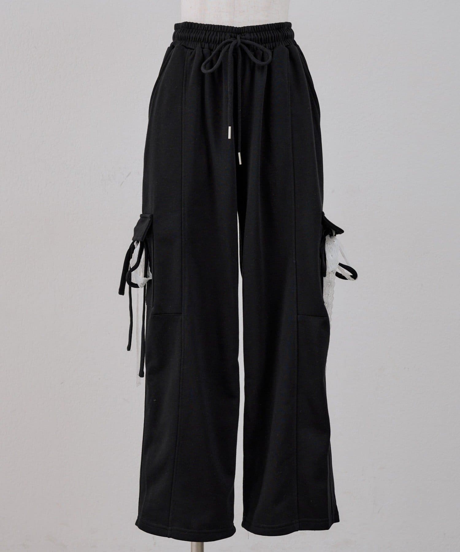 NICE CLAUP / OLIVE des OLIVE OUTLET(ナイスクラップ  / オリーブ デ オリーブ アウトレット) 【continuer】スウェットリボンカーゴパンツ