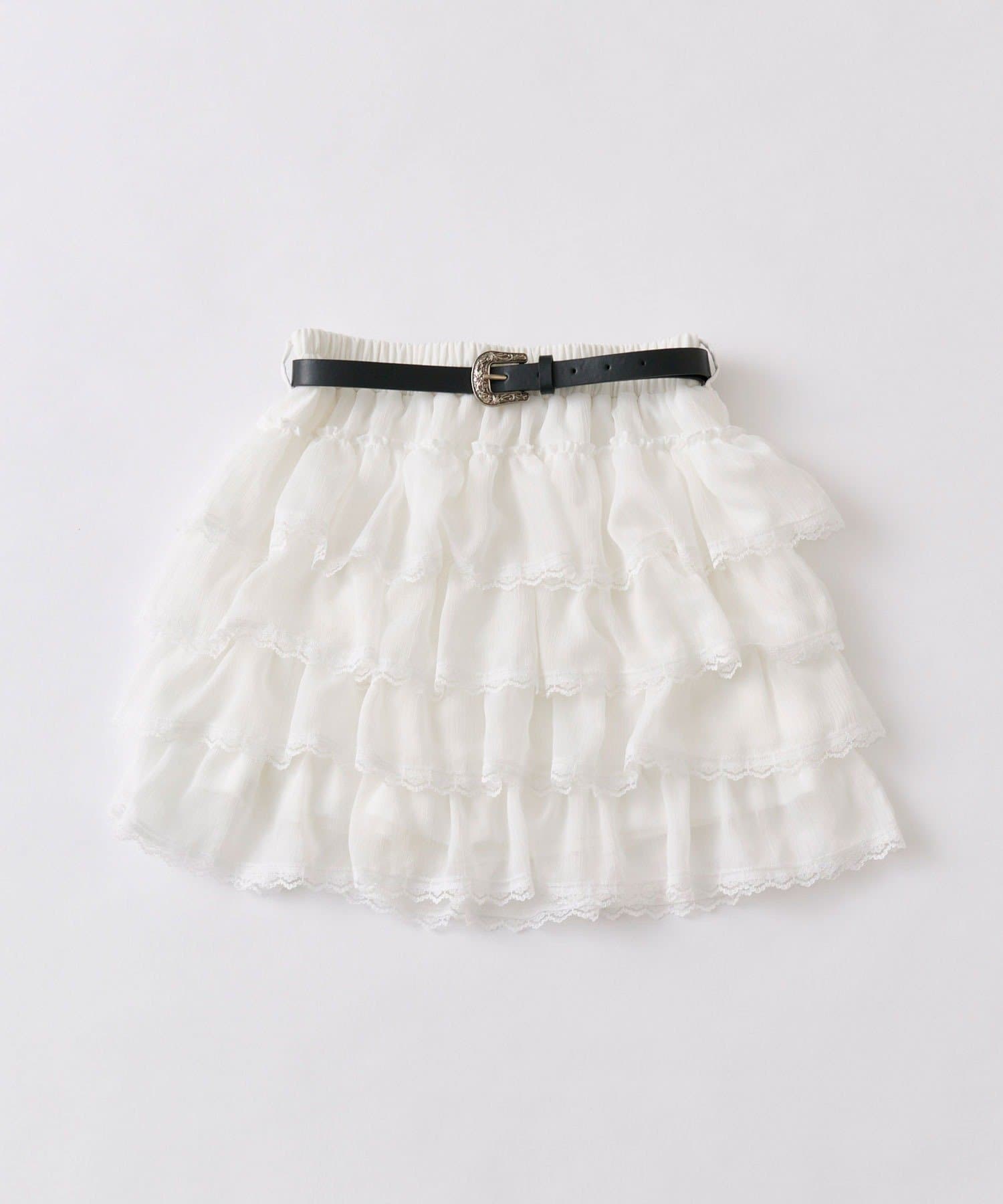 OLIVE des OLIVE(オリーブ デ オリーブ) フリフリティアードスカート