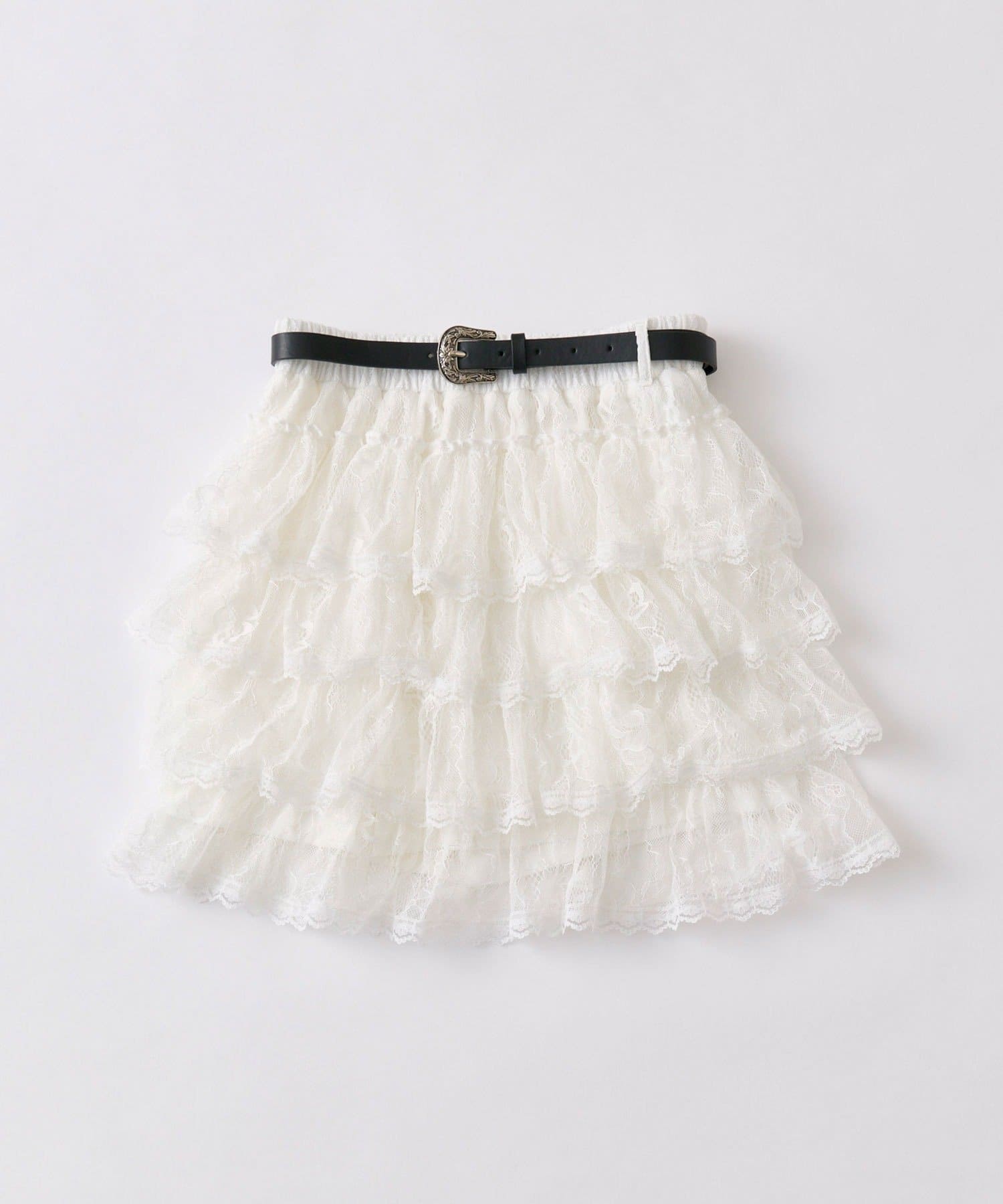 OLIVE des OLIVE(オリーブ デ オリーブ) フリフリティアードスカート