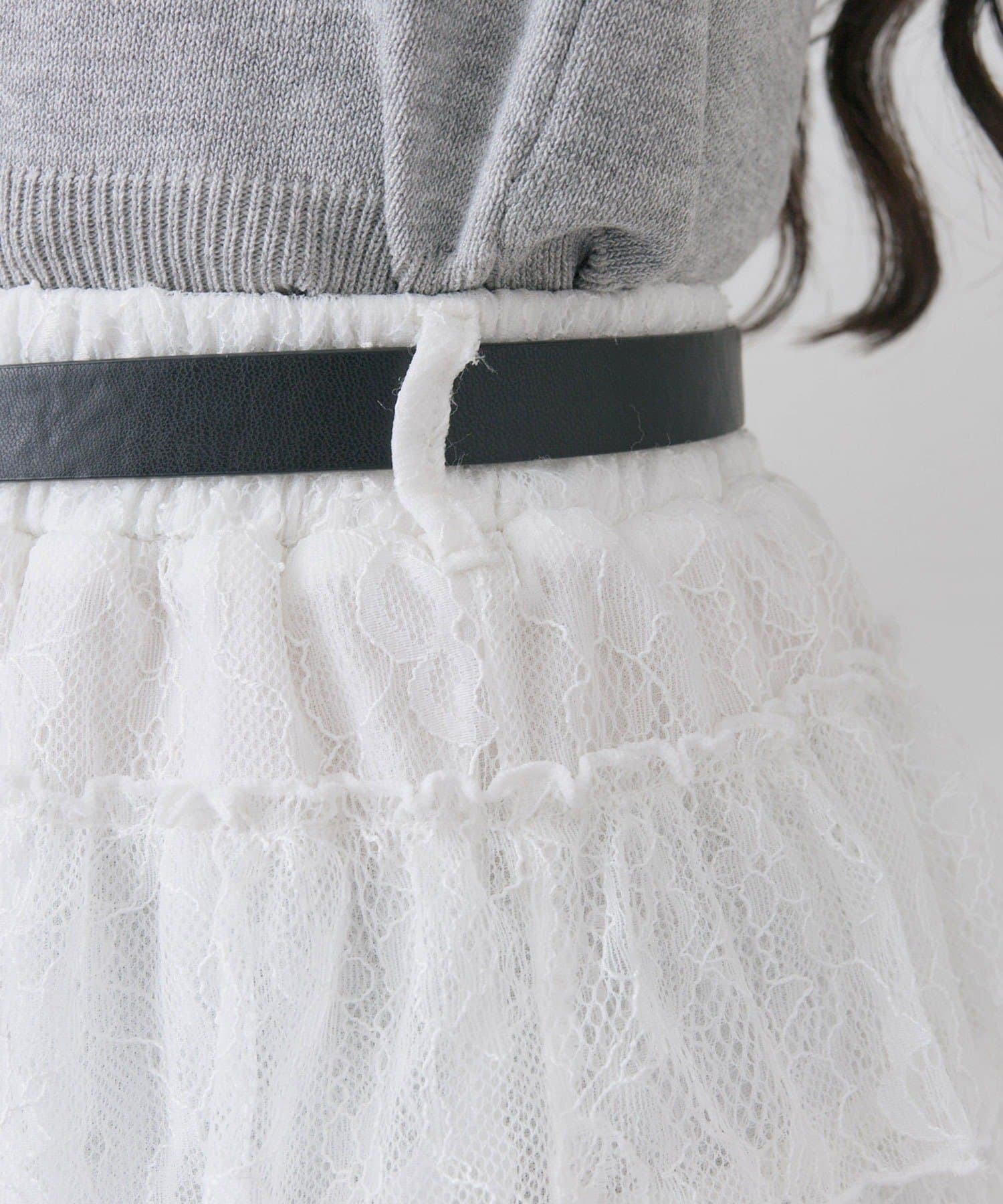 OLIVE des OLIVE(オリーブ デ オリーブ) フリフリティアードスカート