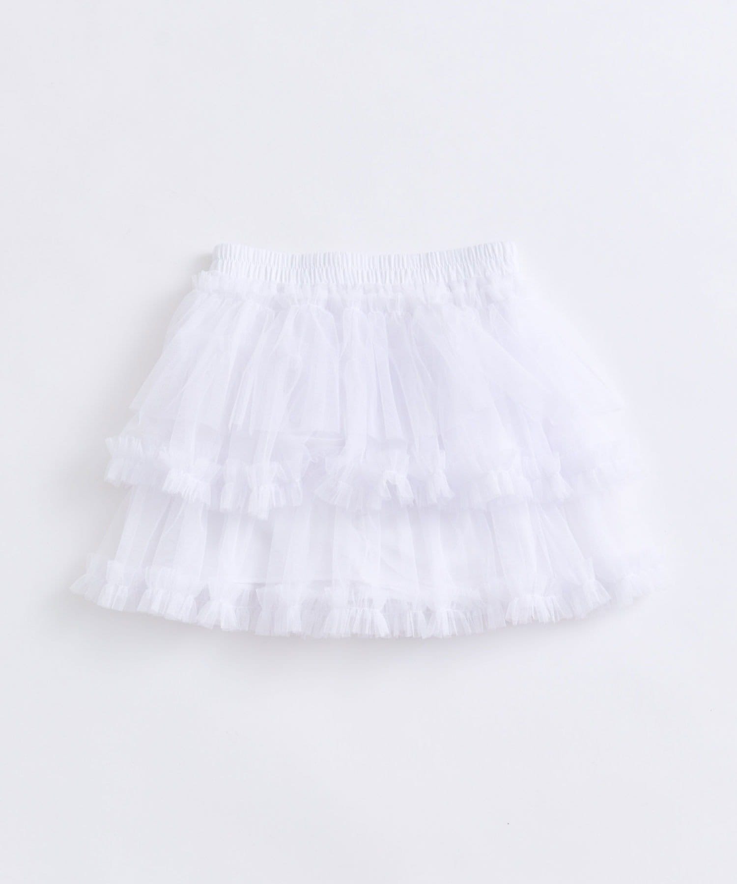 OLIVE des OLIVE(オリーブ デ オリーブ) チュールティアードミニスカート