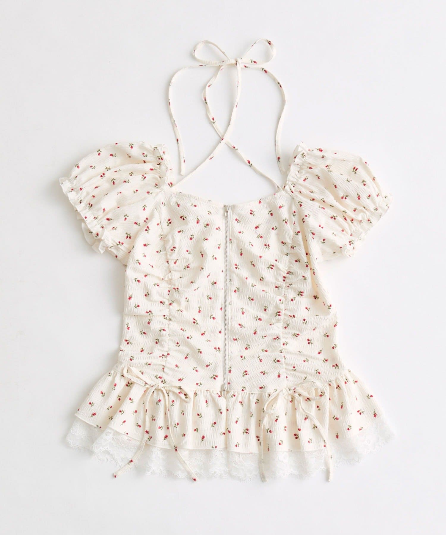 OLIVE des OLIVE(オリーブ デ オリーブ) ペプラムジップブラウス