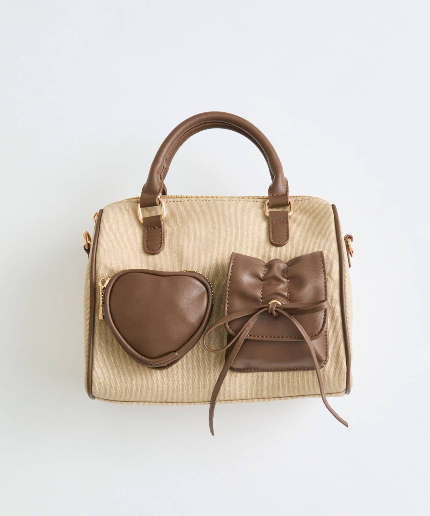 OLIVE des OLIVE(オリーブ デ オリーブ) 配色ミニボストンバッグ