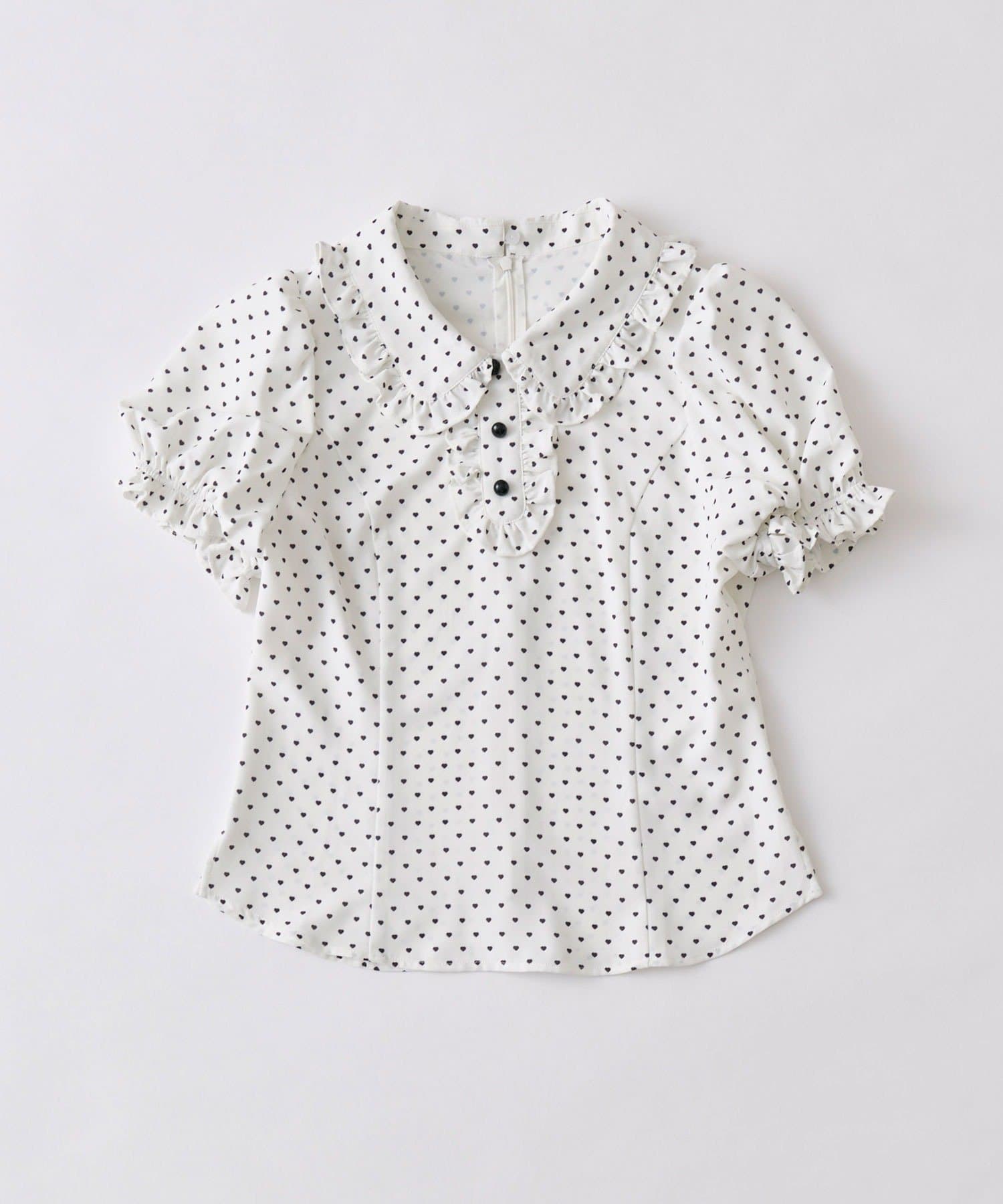 OLIVE des OLIVE(オリーブ デ オリーブ) 【インフルエンサー企画】miko heart fluffy blouse