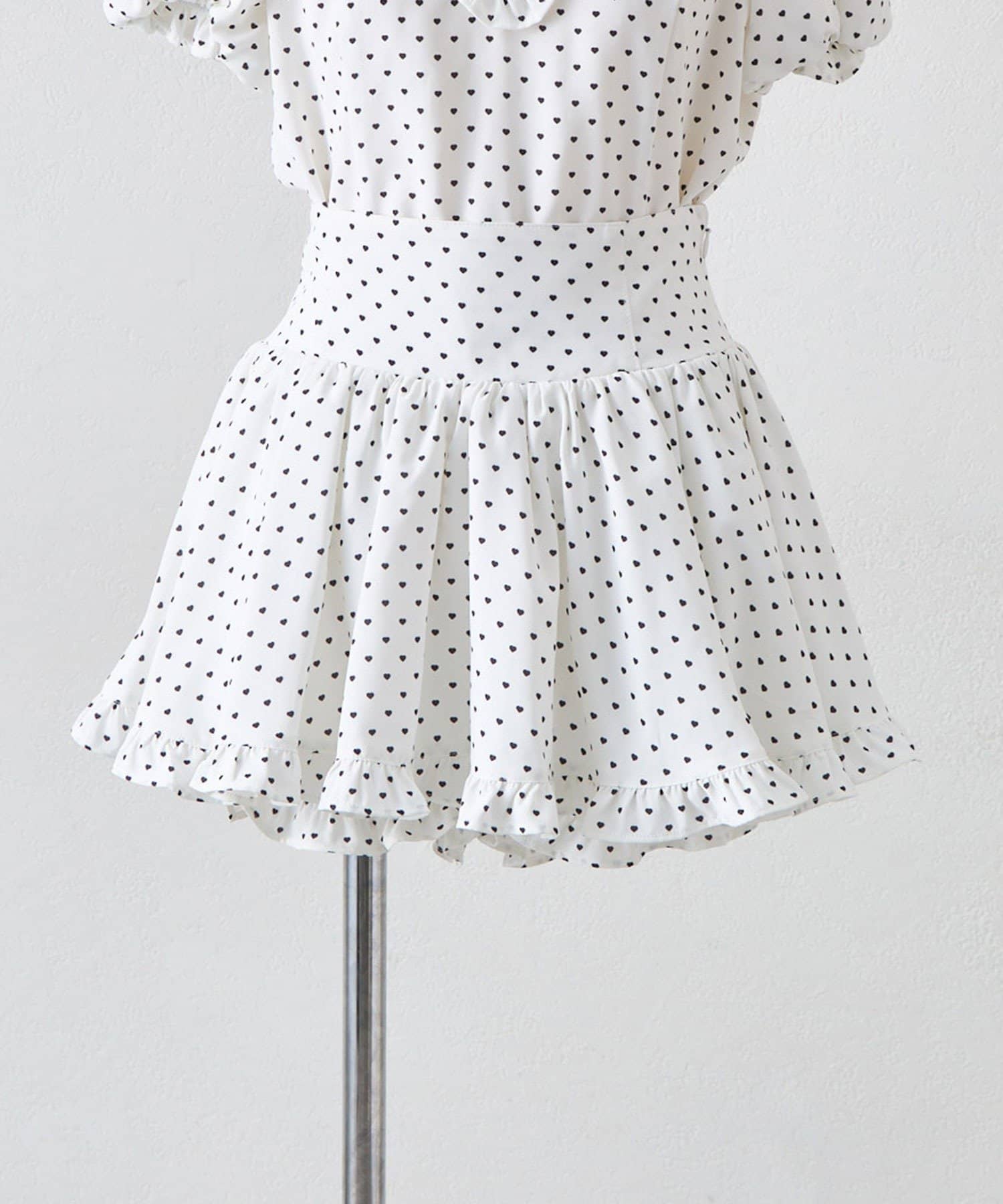 OLIVE des OLIVE(オリーブ デ オリーブ) 【インフルエンサー企】miko heart fluffy skirt pants