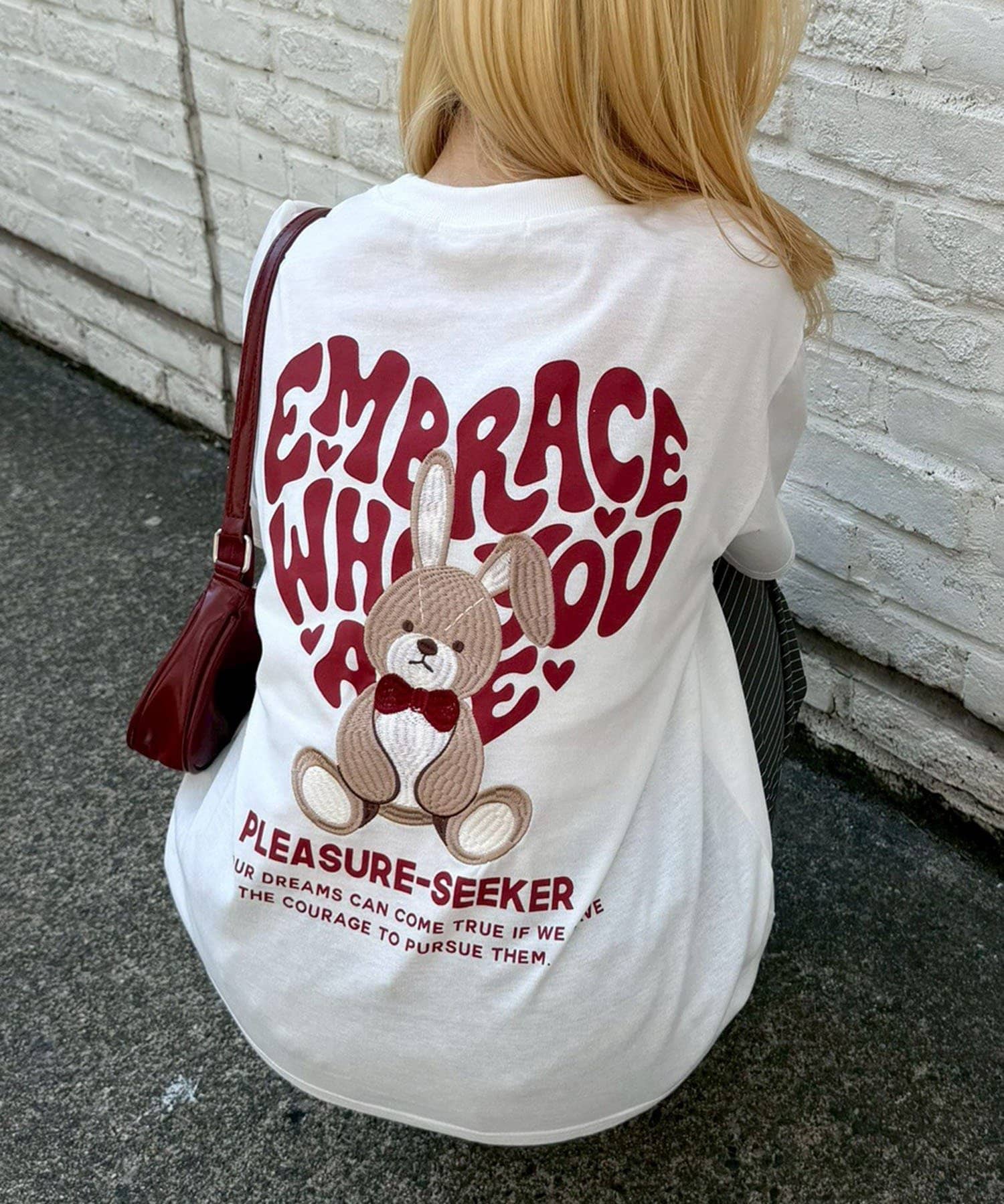 NICE CLAUP / OLIVE des OLIVE OUTLET(ナイスクラップ  / オリーブ デ オリーブ アウトレット) 【ANOTHER BRANCH】ハートウサギＴシャツ