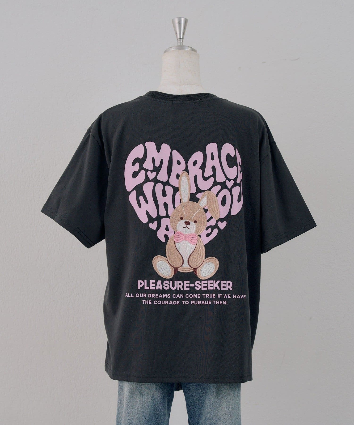 NICE CLAUP / OLIVE des OLIVE OUTLET(ナイスクラップ  / オリーブ デ オリーブ アウトレット) 【ANOTHER BRANCH】ハートウサギＴシャツ