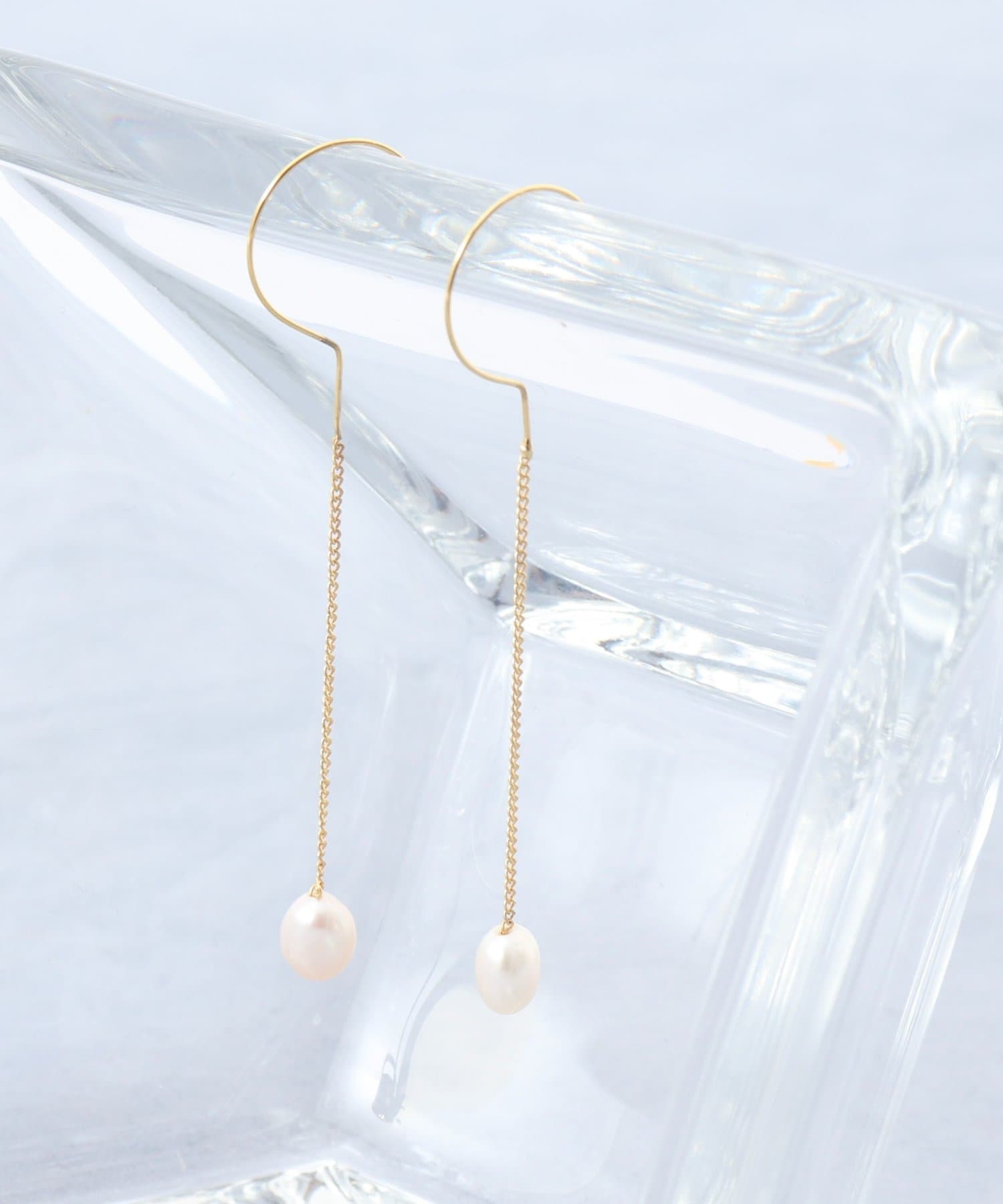 NOLLEY'S(ノーリーズ) 【grace grace/グラスグラス】ハテナスウィングパールピアス