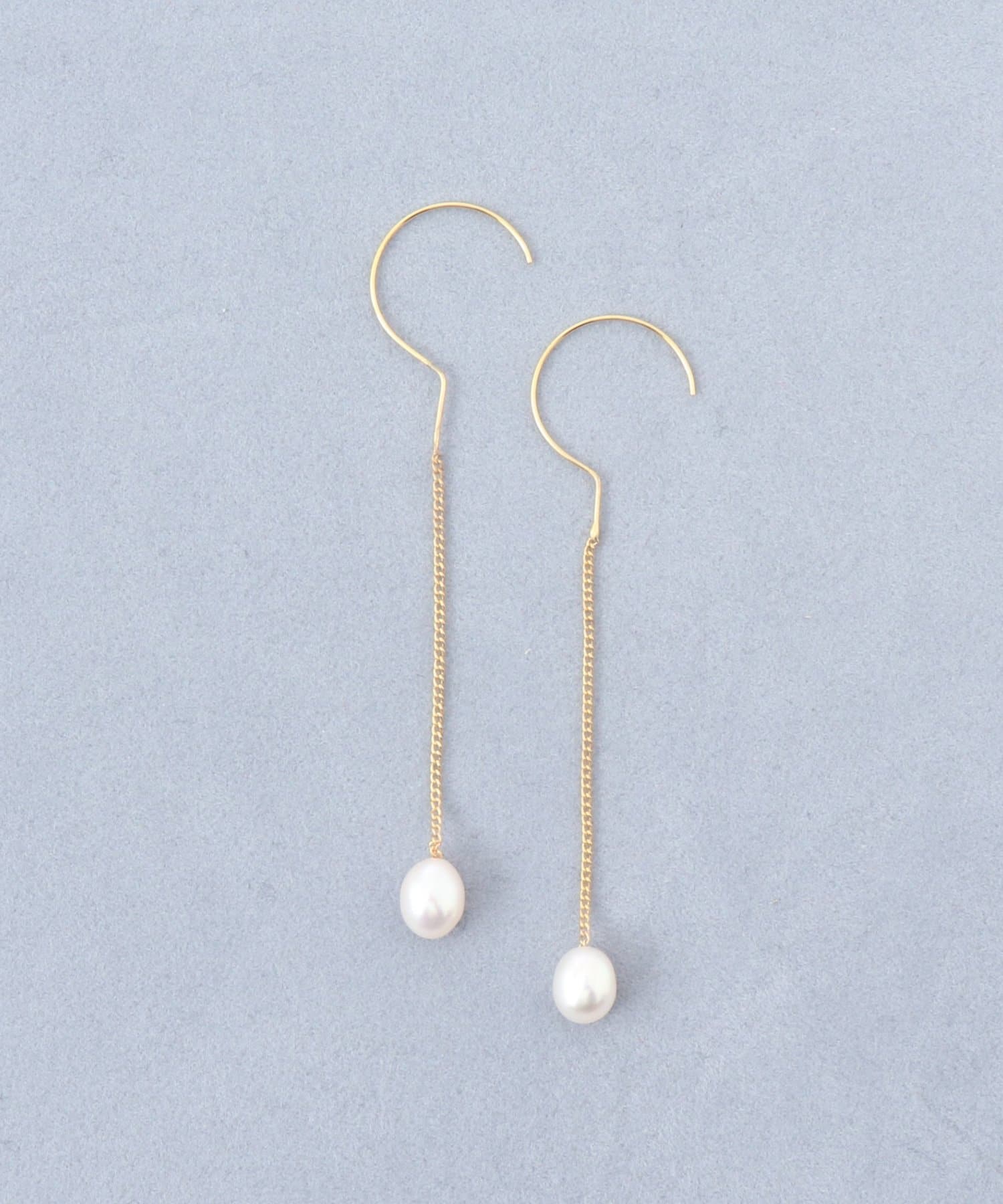 NOLLEY'S(ノーリーズ) 【grace grace/グラスグラス】ハテナスウィングパールピアス