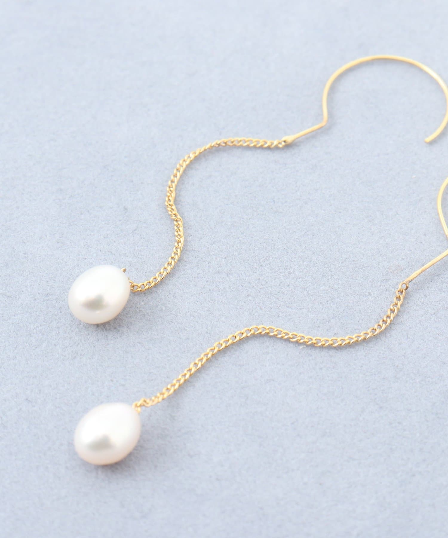 NOLLEY'S(ノーリーズ) 【grace grace/グラスグラス】ハテナスウィングパールピアス