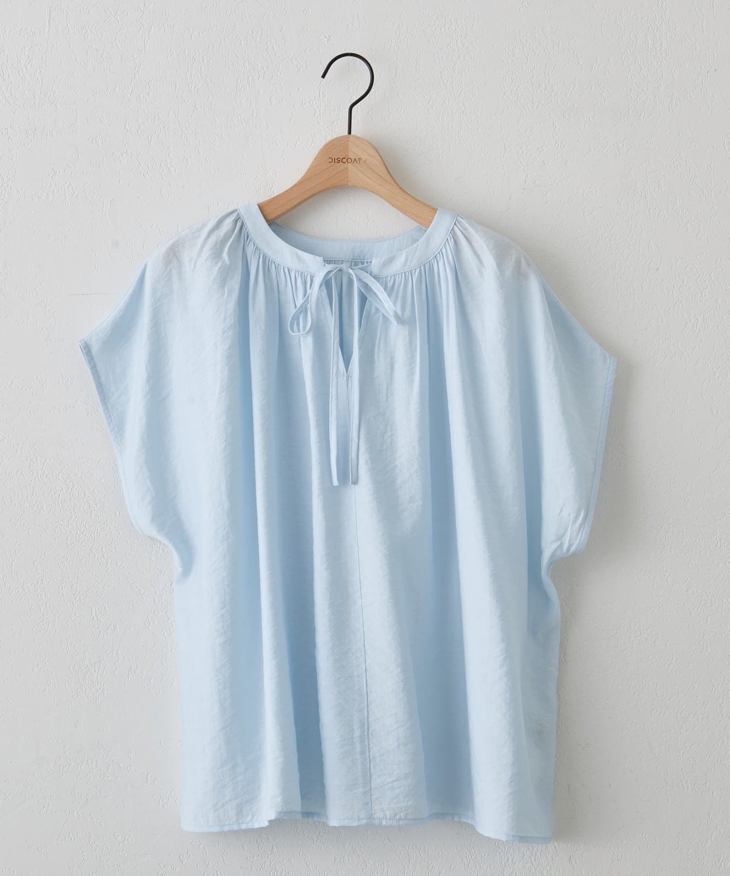 DISCOAT(ディスコート) 【Noka】2WAYスキッパーブラウス半袖ブラウス