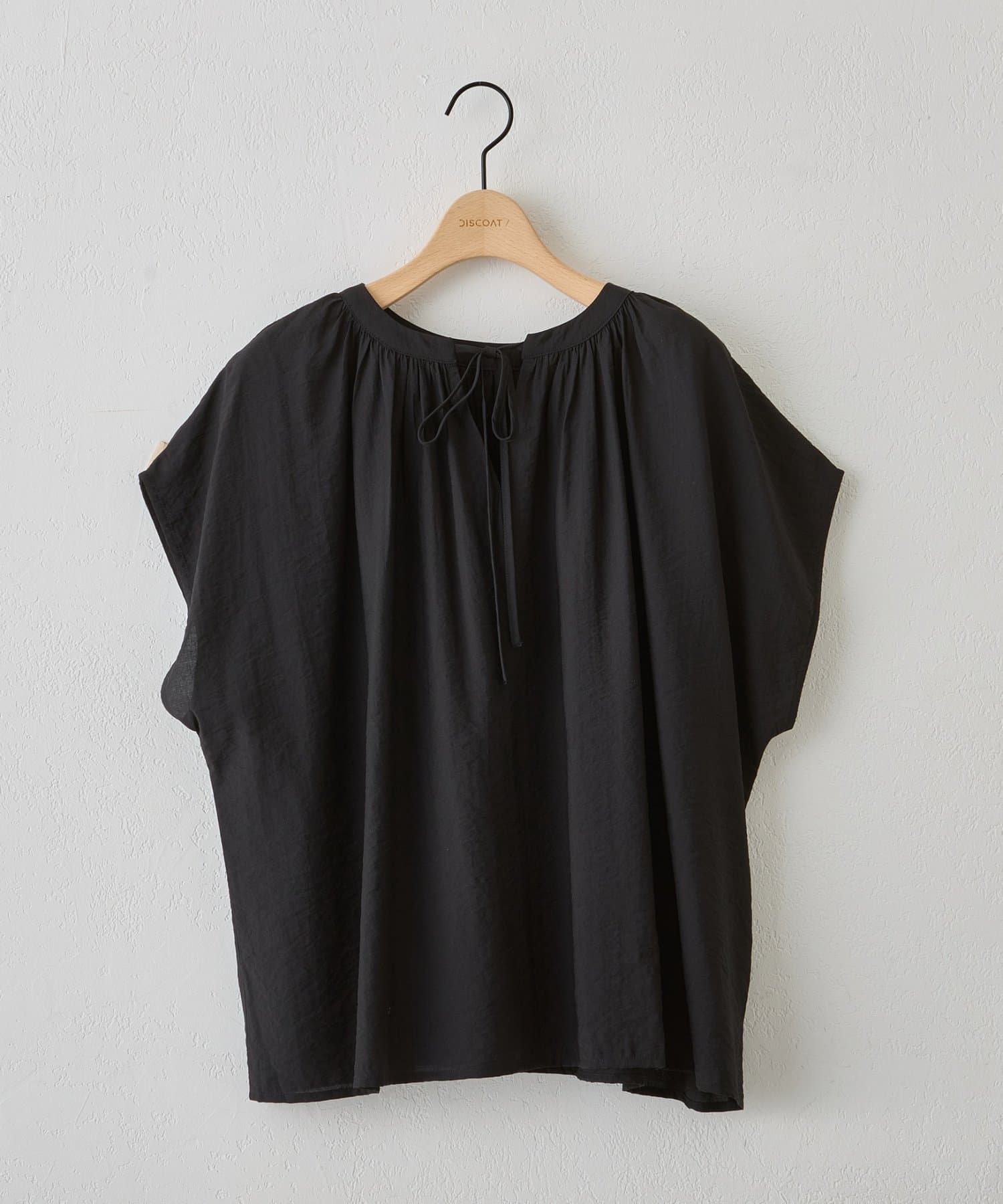 DISCOAT(ディスコート) 【Noka】2WAYスキッパーブラウス半袖ブラウス