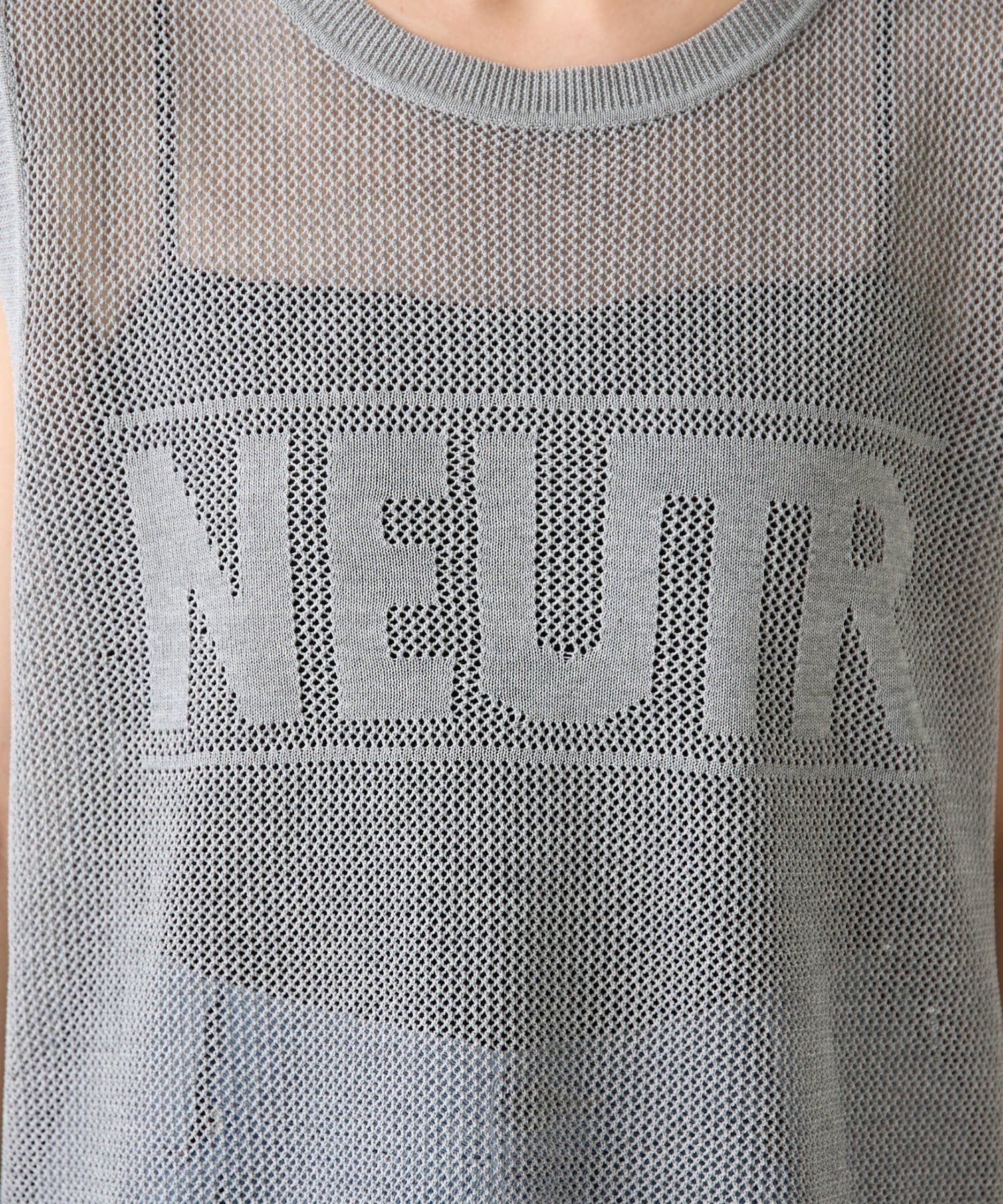 COLLAGE GALLARDAGALANTE(コラージュ ガリャルダガランテ) メッシュロゴフレンチニット