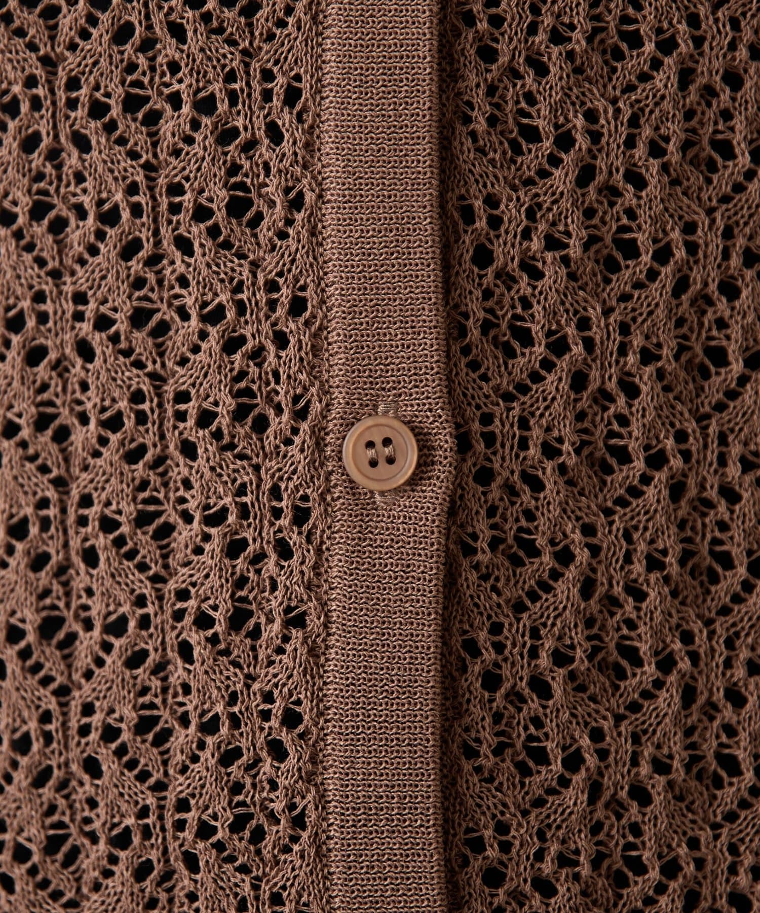 COLLAGE GALLARDAGALANTE(コラージュ ガリャルダガランテ) 【二の腕カバー】透かし編ニットポロワンピース