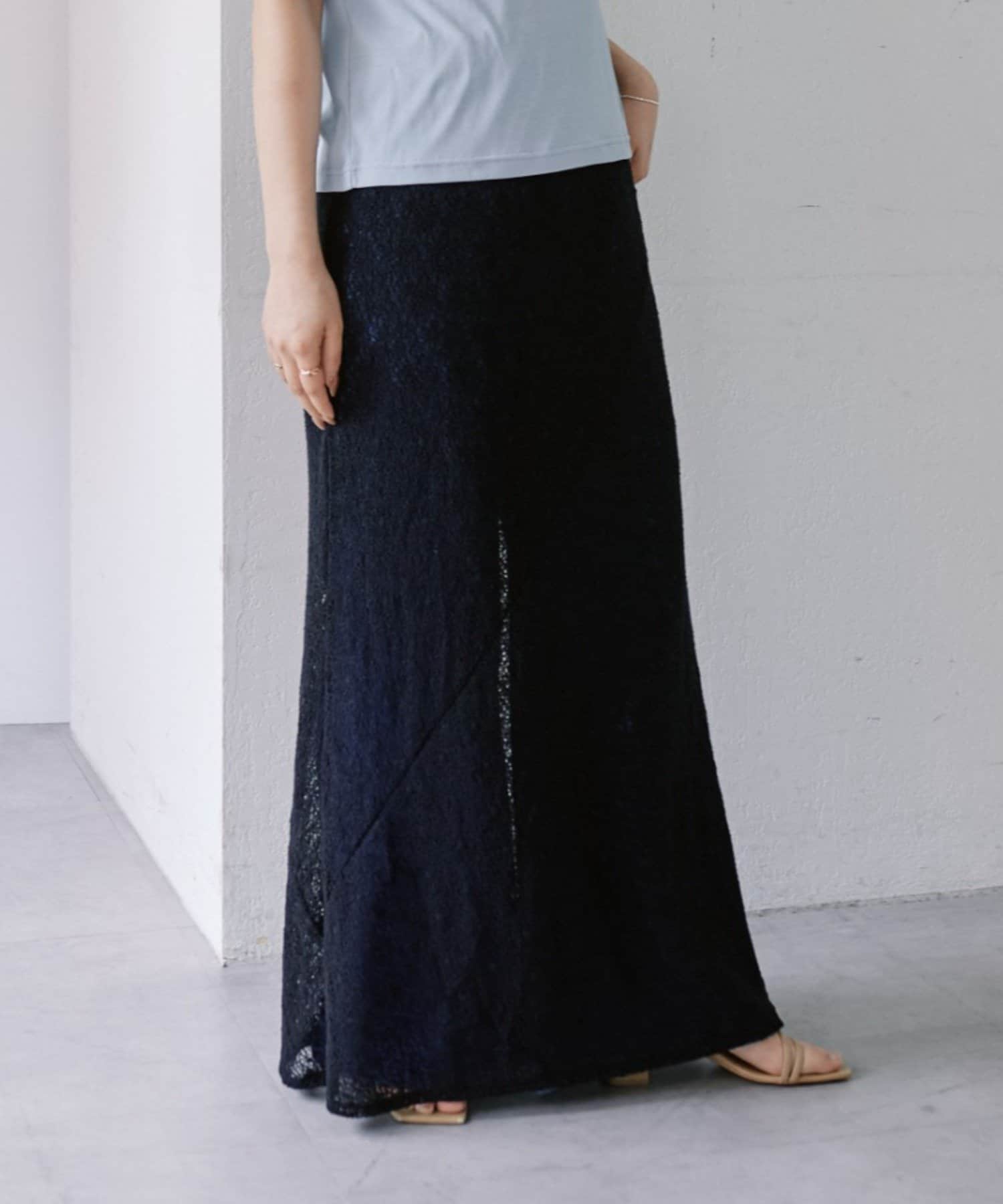 SHENERY(シーナリー) 絡みレースシアースカート