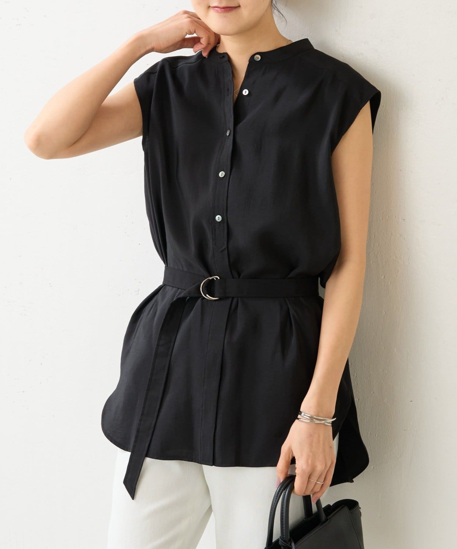 BEARDSLEY(ビアズリー) ベルト付ノースリチュニック《LIVETART》