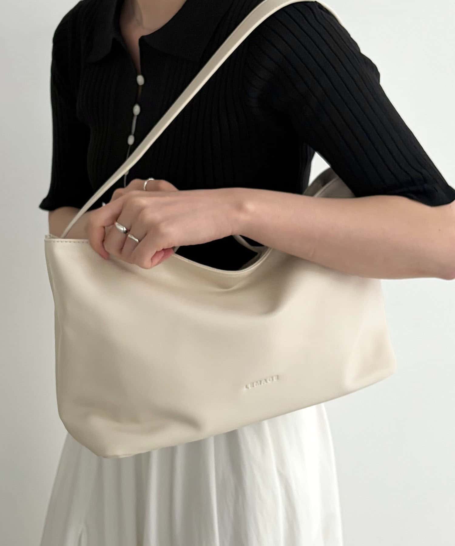 CAPRICIEUX LE'MAGE(カプリシュレマージュ) 2WAYドレープボストンバッグ