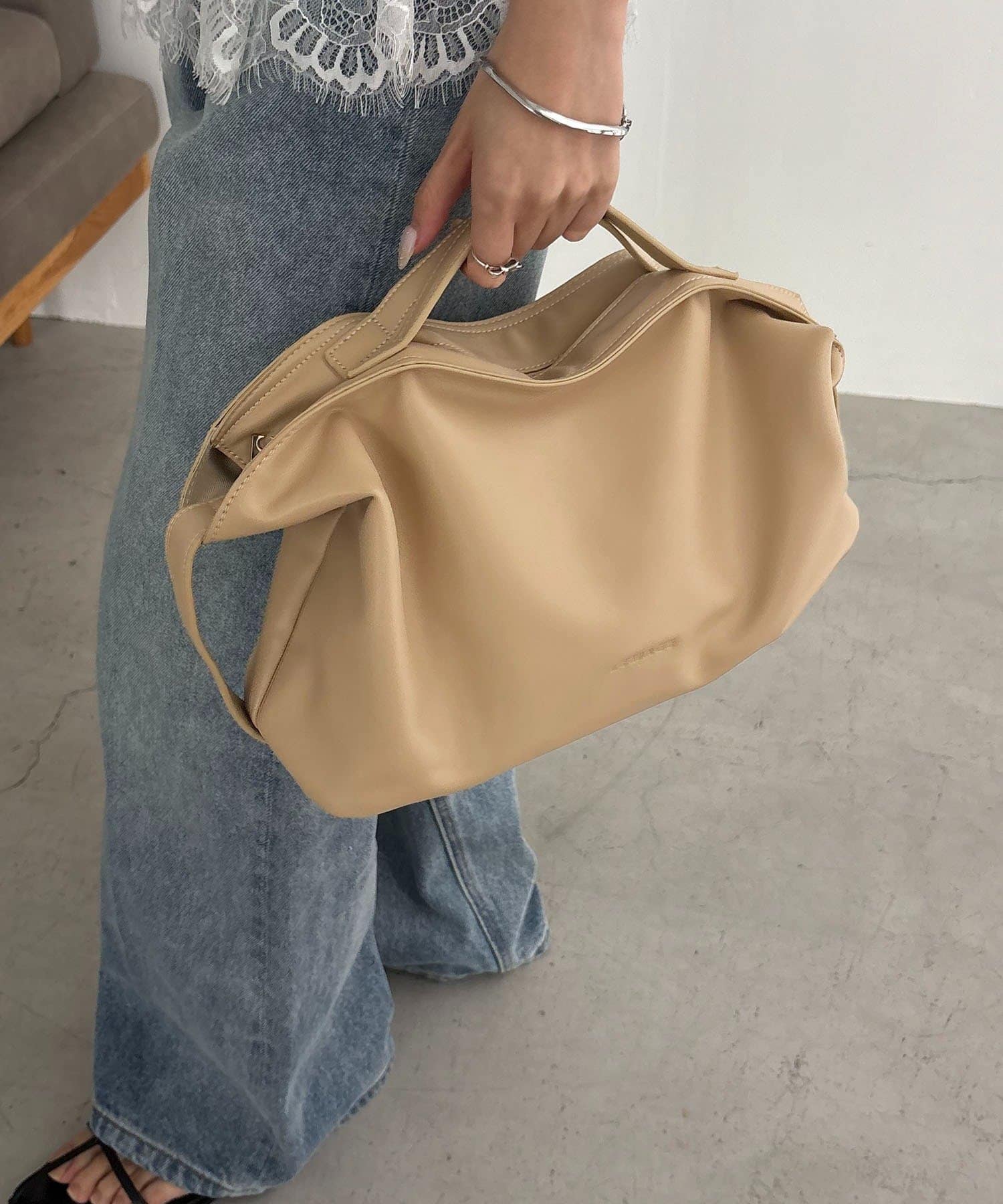 CAPRICIEUX LE'MAGE(カプリシュレマージュ) 2WAYドレープボストンバッグ