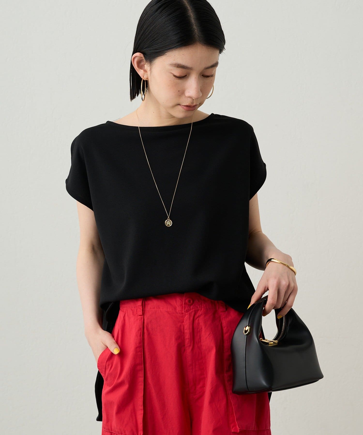 LOUNGEDRESS(ラウンジドレス) カットジョーゼットフレンチブラウス