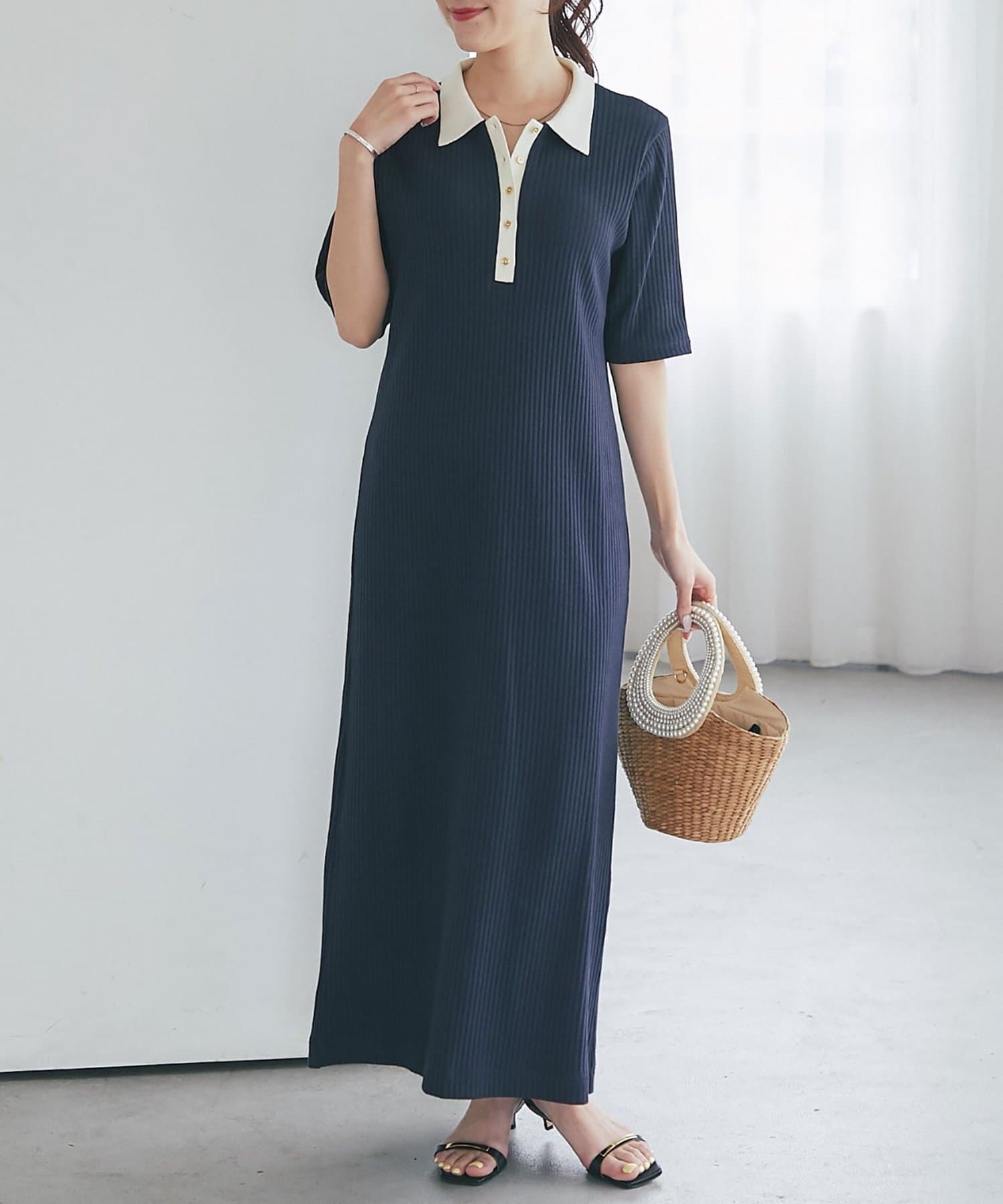 La boutique BonBon(ラブティックボンボン) ポロTEEワンピース