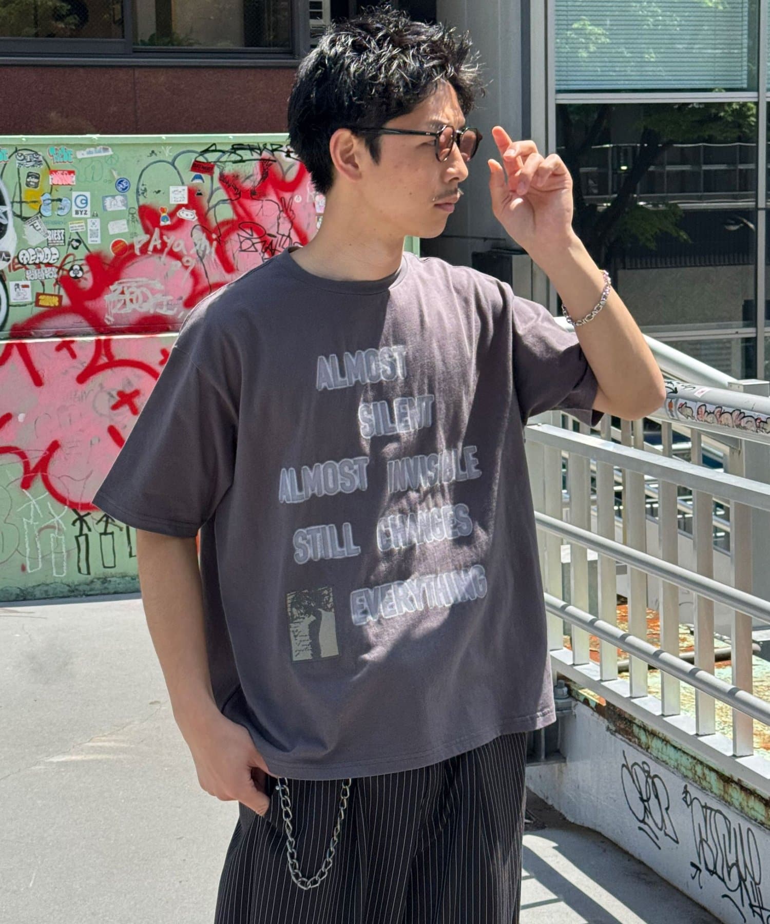 CIAOPANIC(チャオパニック) グラフィックフォトプリントTシャツ