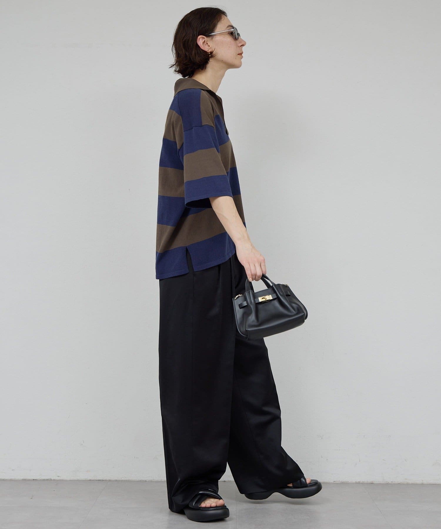 GALLARDAGALANTE(ガリャルダガランテ) 【近日予約開始】ボーダーニットポロ