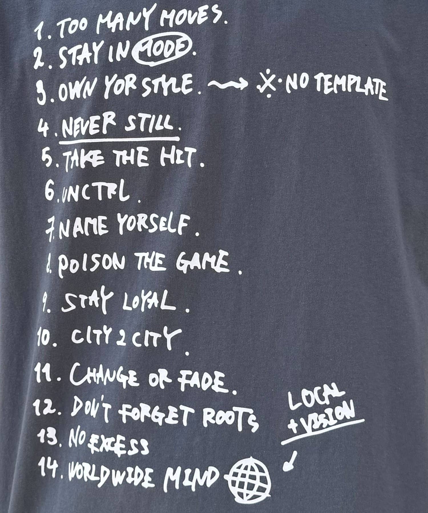 CIAOPANIC(チャオパニック) ルールグラフィックTシャツ