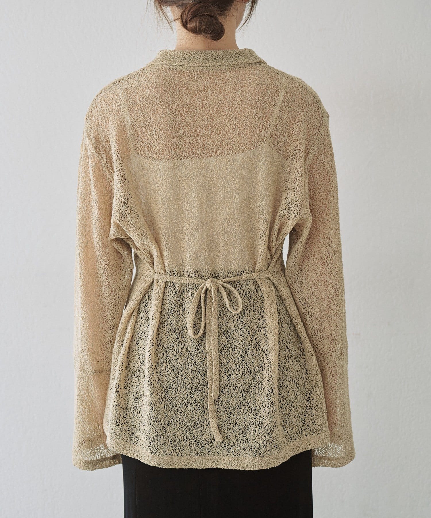 SHENERY(シーナリー) 絡みレースシャツ×ビスチェSET