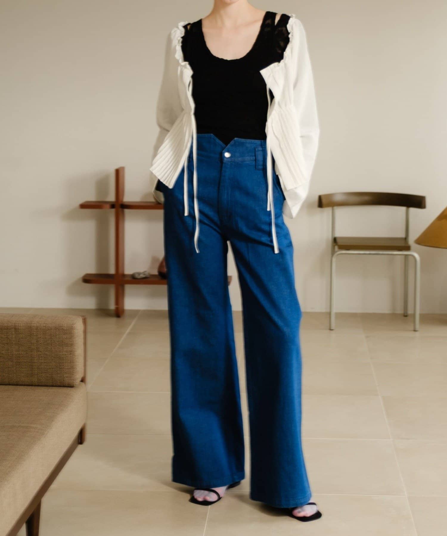 SHENERY(シーナリー) 【Pasterip別注】ハイウエストストレートデニム