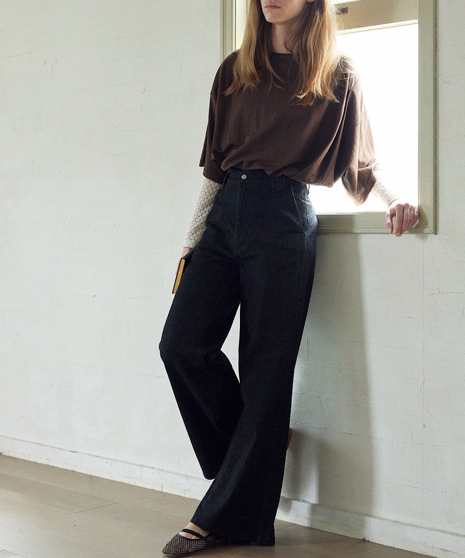 SHENERY(シーナリー) 【Pasterip別注】ハイウエストストレートデニム