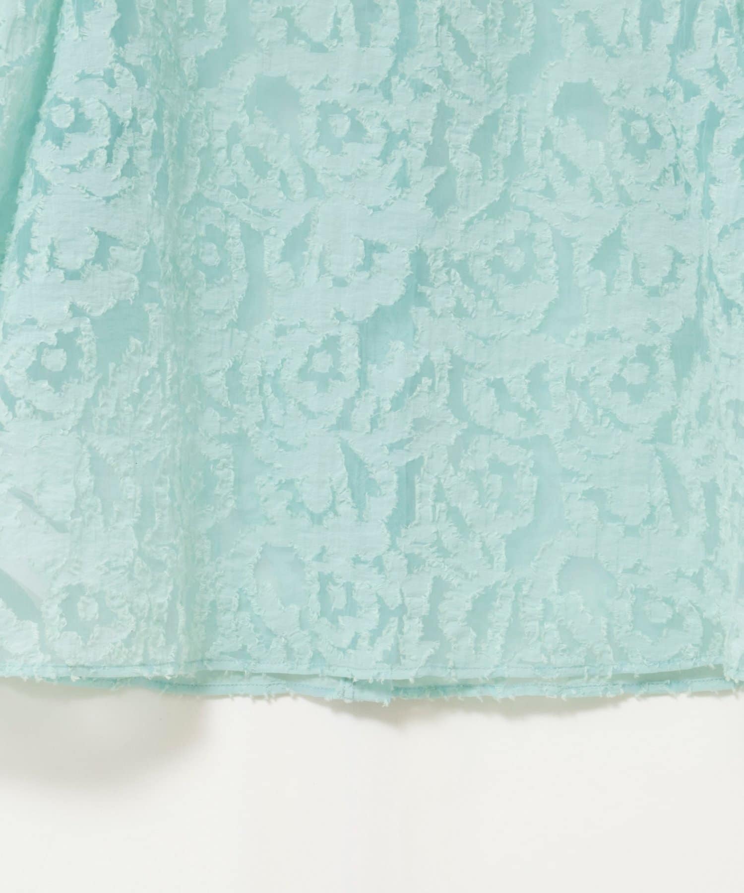 NOLLEY'S(ノーリーズ) ウォッシャブルワッシャーオーガンジーカットジャガードブラウス