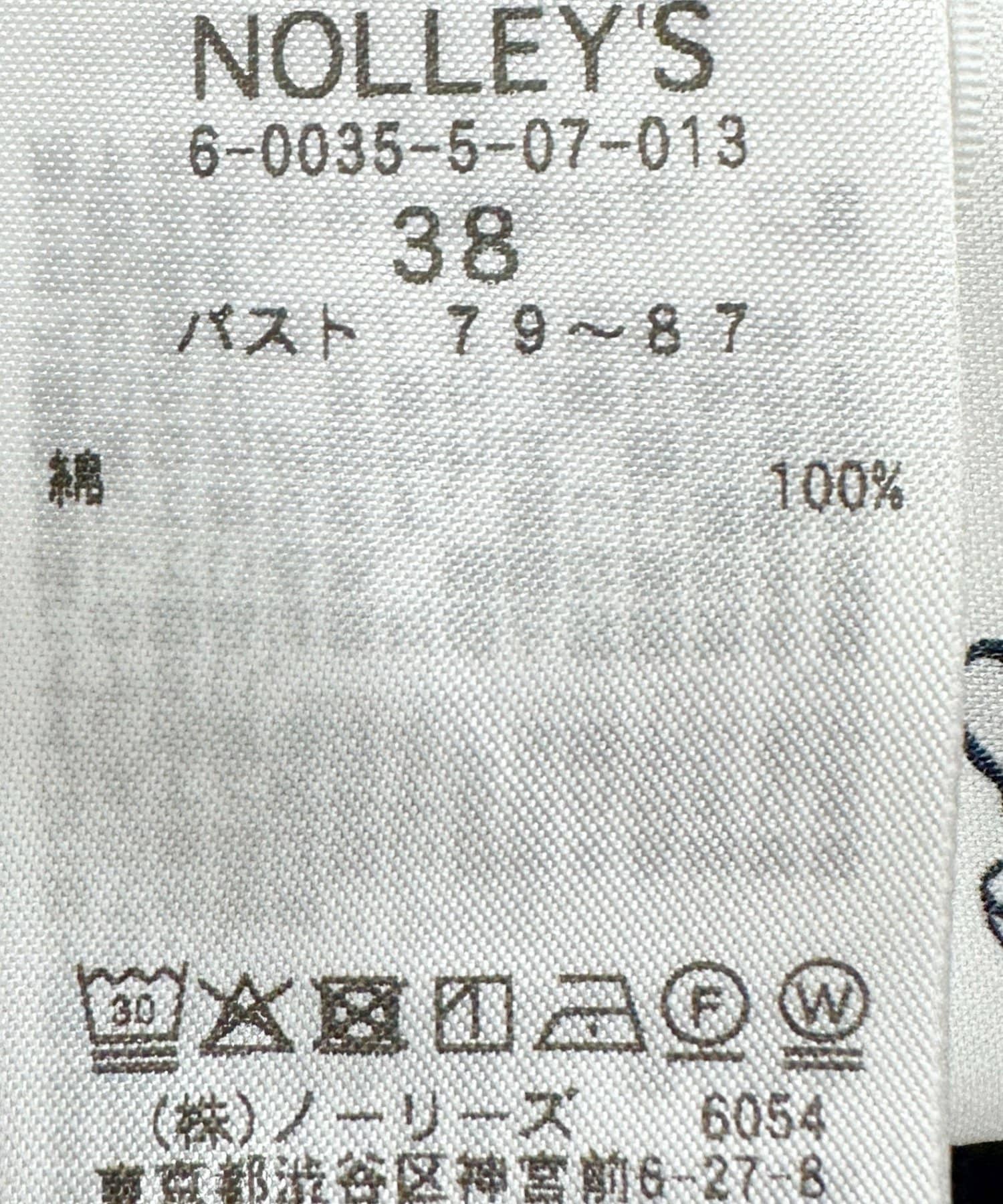 NOLLEY'S(ノーリーズ) ウォッシャブルハンドスモックバルーン袖ワンピース