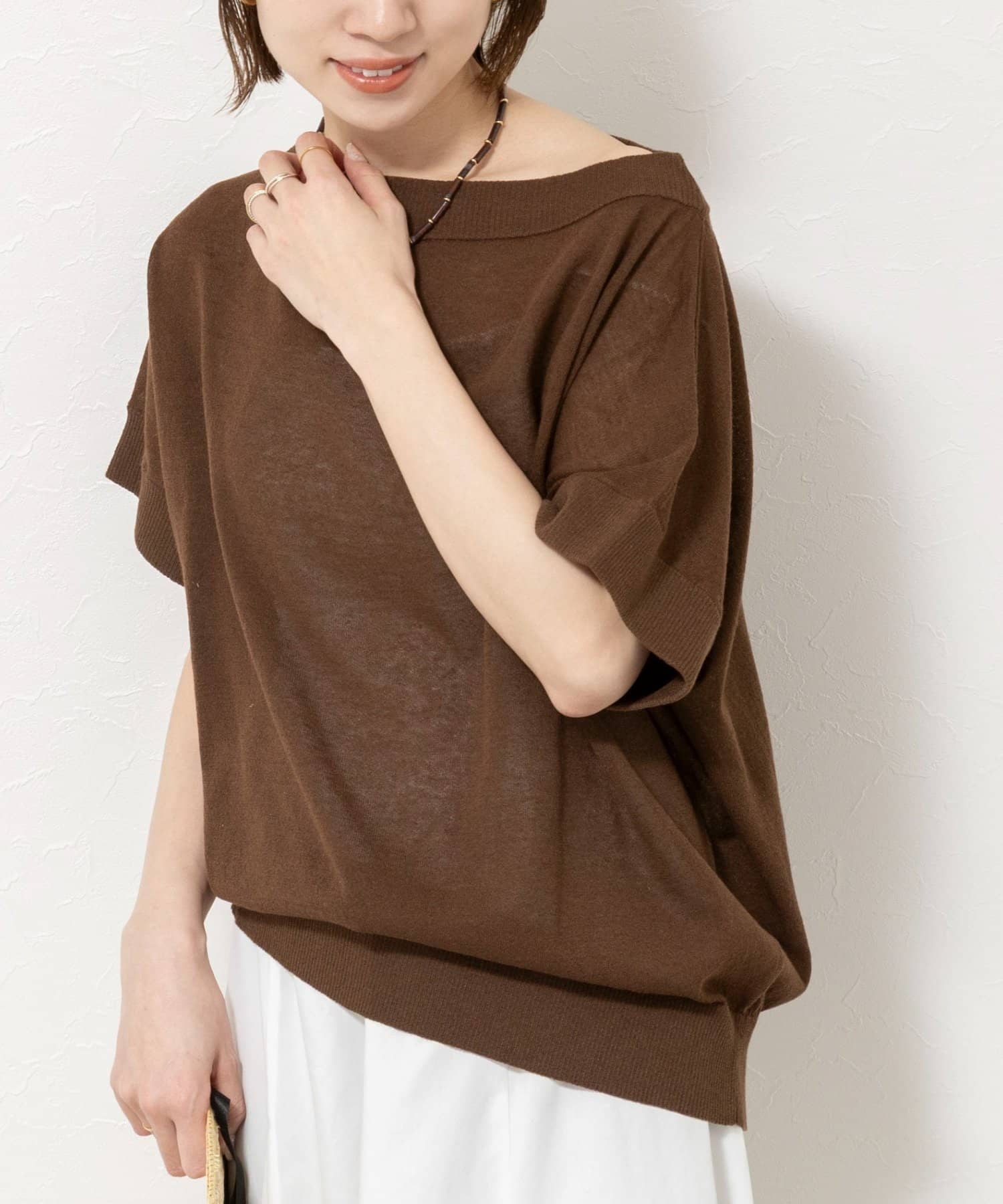 NOLLEY'S(ノーリーズ) 《手洗い可能》コットンセルロースリラックスプルオーバー