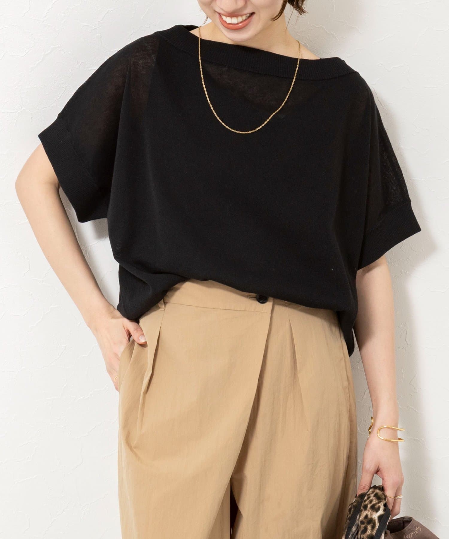 NOLLEY'S(ノーリーズ) 《手洗い可能》コットンセルロースリラックスプルオーバー