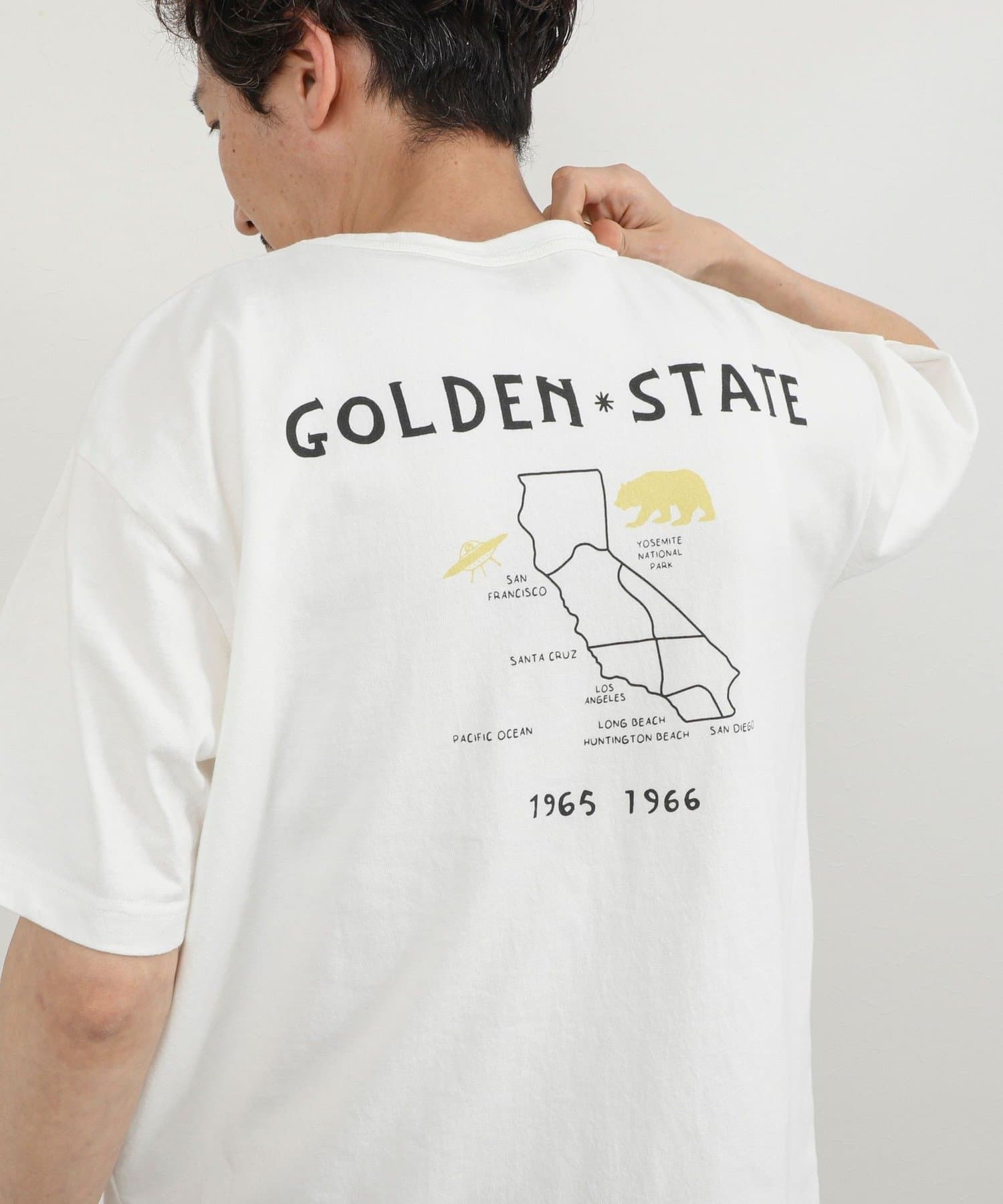 NOLLEY'S(ノーリーズ) 【BARNS OUTFITTERS】別注 MAP GOLDEN STATE T