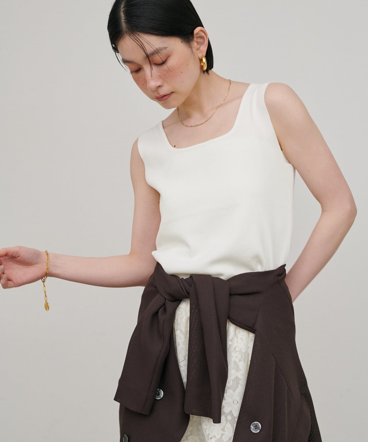 LARUTA(ラルータ) ニットタンクトップ