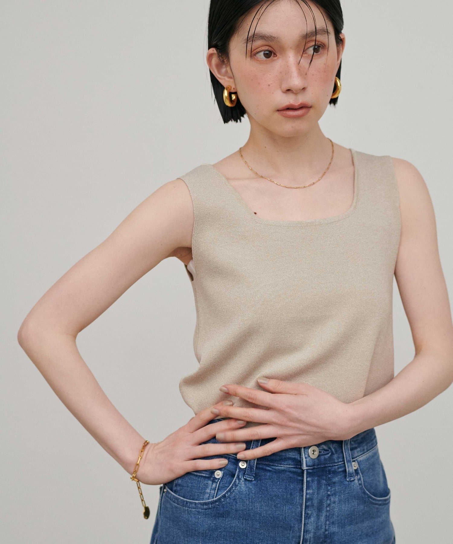 LARUTA(ラルータ) ニットタンクトップ