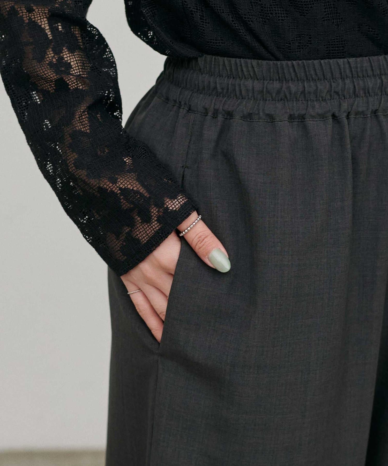 LARUTA(ラルータ) タンブラーブッチャーイージーパンツ