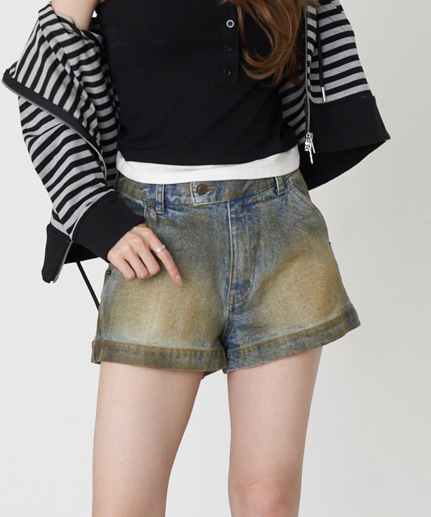 RAY CASSIN(レイカズン) ピグメントマイクロショートパンツ