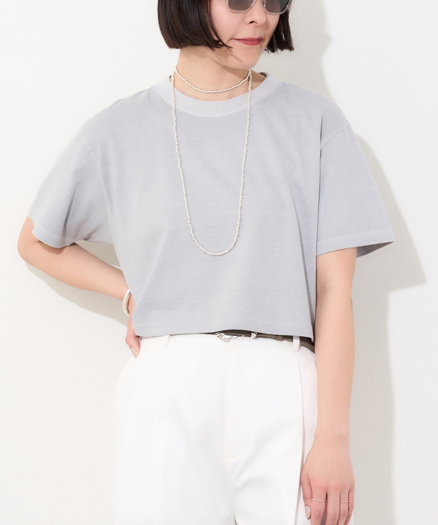 Whim Gazette(ウィム ガゼット) ピグメントショートTシャツ