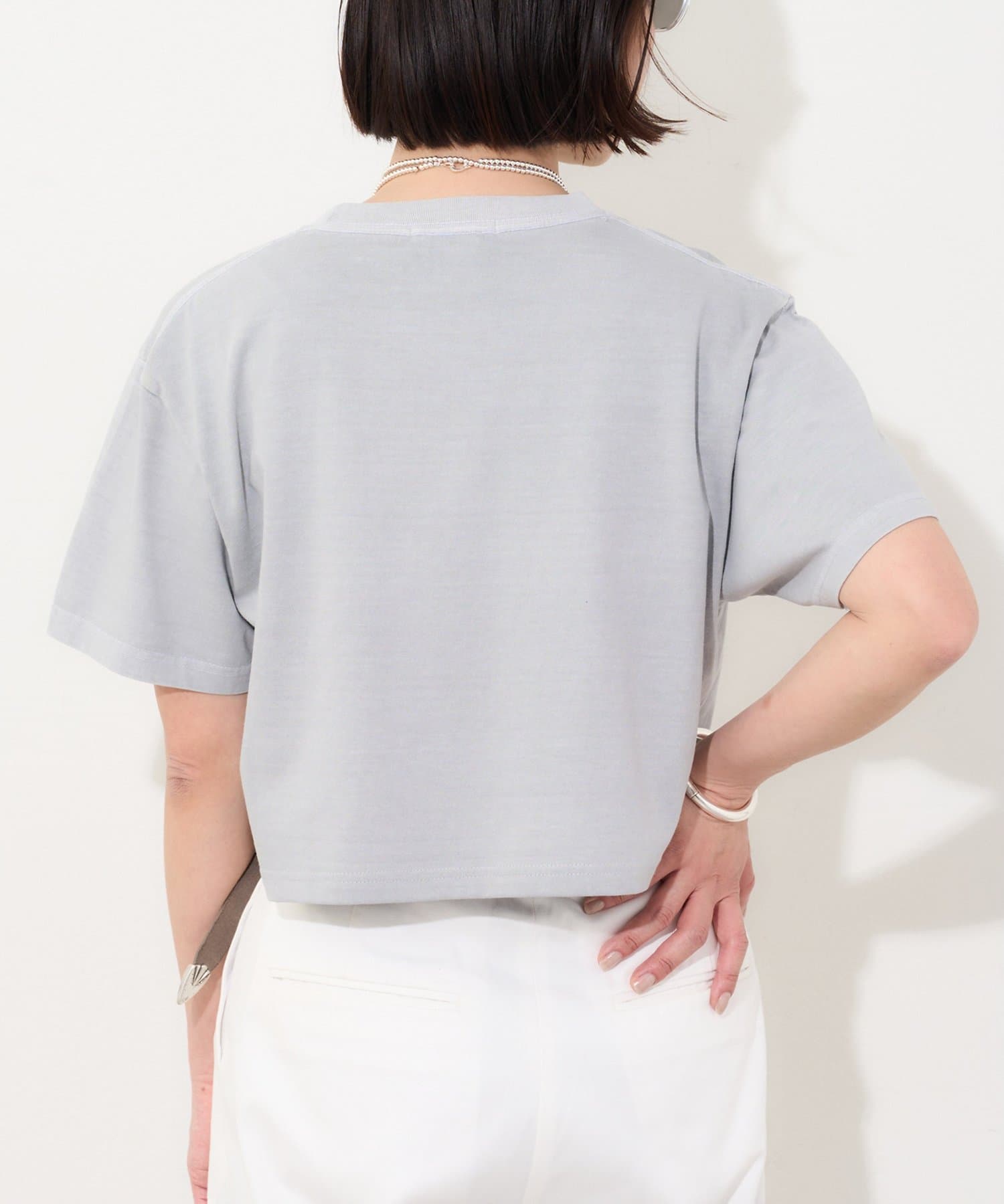 Whim Gazette(ウィム ガゼット) ピグメントショートTシャツ