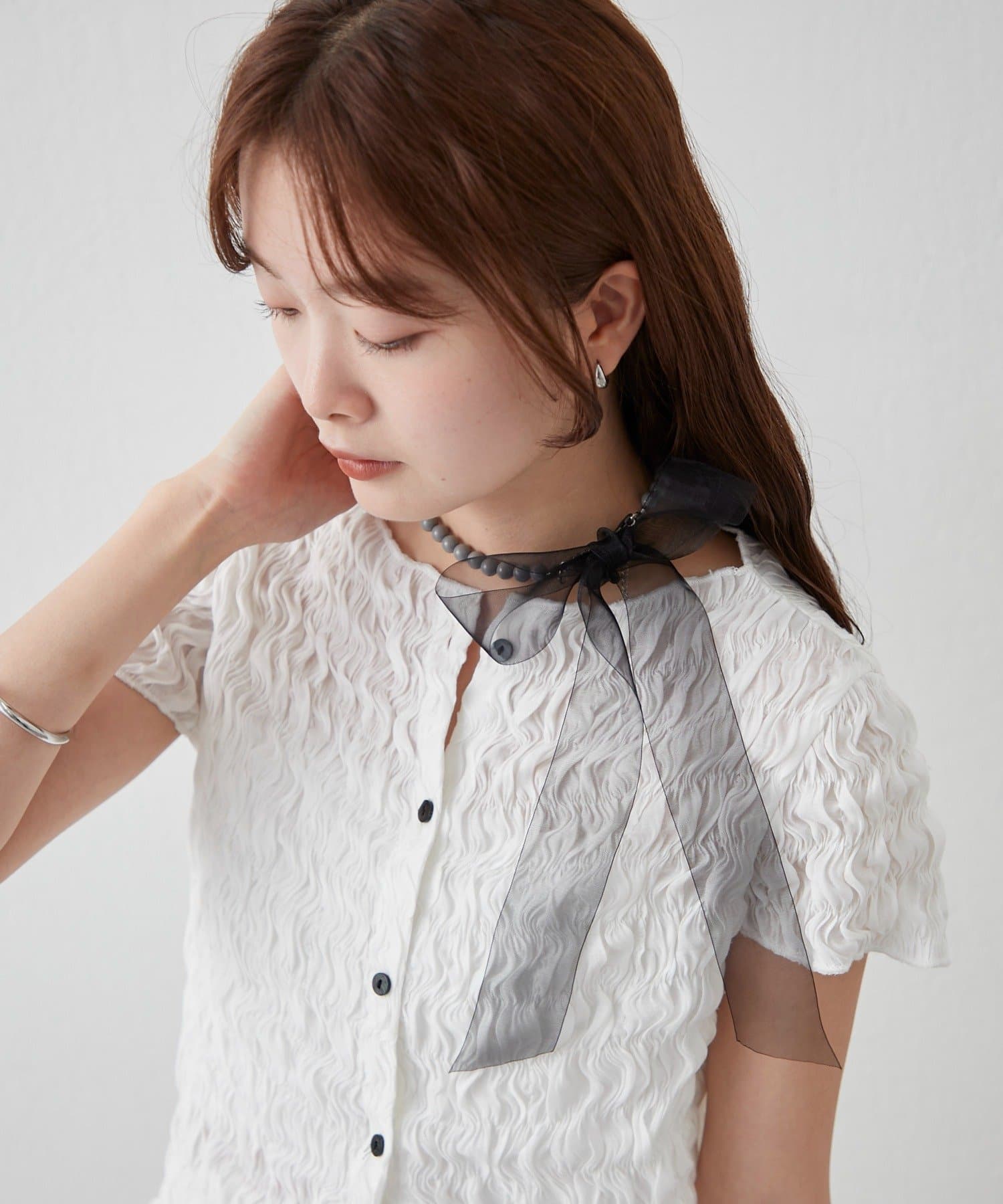 mystic(ミスティック) Lara オーガンジーリボンネックレス