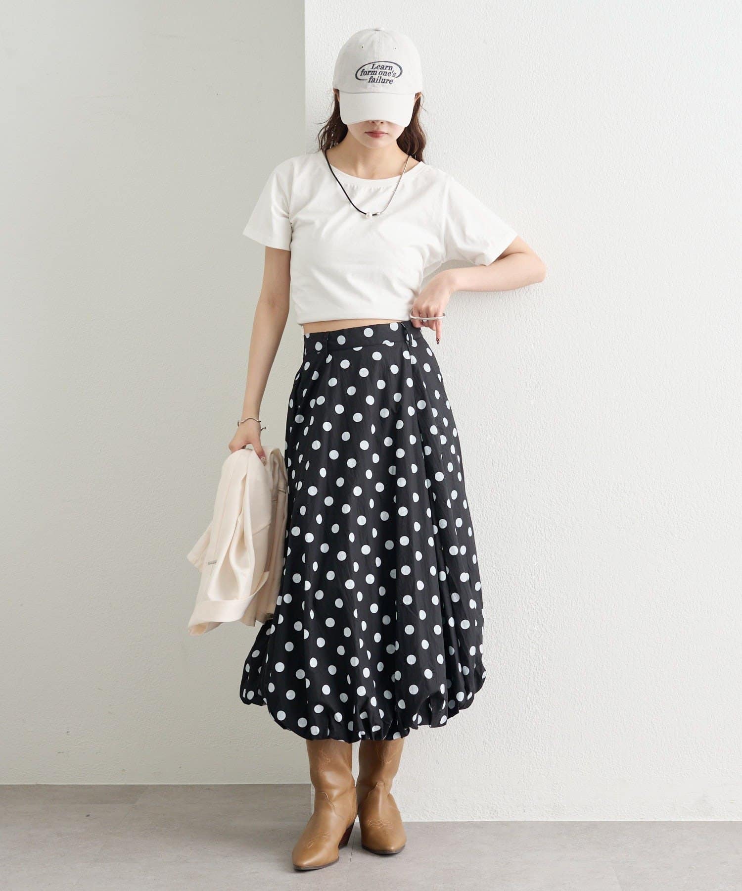mystic(ミスティック) ドットバルーンスカート
